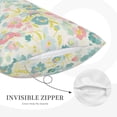 thumbnail image 3 of Lsque Watercolor Wildflowers Pattern Pillow Case – Soft & Cozy Throw Pillow Cover, Hypoallergenic Cushion Case for Sleeping Women with Envelope Closure-16"x24", 3 of 6