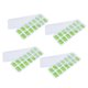 thumbnail image 2 of Juego de bandejas para cubitos de hielo para fiestas en casa: apilables y fáciles de usar (4 piezas, verde), 2 of 10