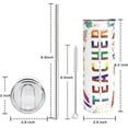 thumbnail image 6 of Teacher Tumbler With Lid And Straw Teacher Life Teacher''S Day Gift Teacher Gifts For Women Teacher Cup Water Bottle Teacher Travel Mugs 20oz Teacher Insulated Skinny Tumbler, 6 of 6