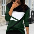 thumbnail image 2 of LSQii Womens Knit Sweater Long Sleeve Basic Crewneck Chunky Warm Shirts Casual Loose Striped Ribbed Jumper Top 2025 Fall Winter Outfits Trendy Green M, 2 of 5