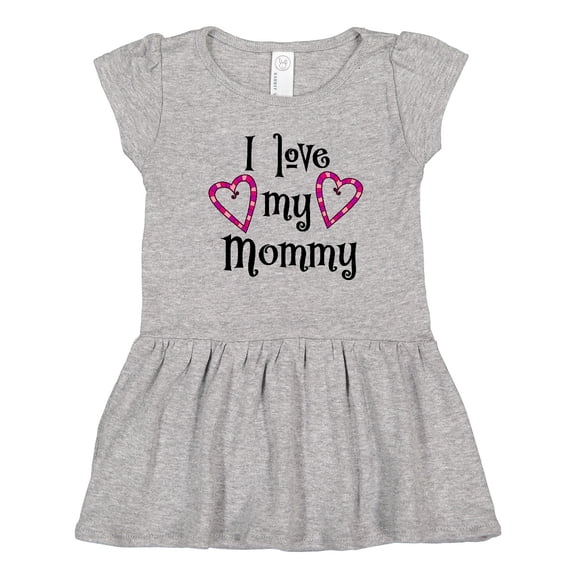 Inktastic I Love My Mommy- Hearts Girls Toddler Dress