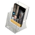 thumbnail image 2 of M&T Displays 3-Tier 4x6 Clear Acrylic Brochure Holder, Desktop Pamphlet & Flyer Display Organizer, 2 of 6