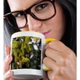 thumbnail image 2 of 3drose, New Pine Cones Growing on a Tree Giving It New Life, 15oz Two-tone Yellow Mug, 2 of 6