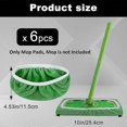 thumbnail image 2 of 6pcs Reusable Microfiber Mop Pads For Swiffer Sweeper Mop, Dry Sweeping Cloths & Wet Mopping Cloths For Mopping Floors, 2 of 4