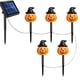 thumbnail image 2 of Lámpara Solar de Calabaza de Halloween con 5 Sombreros de 36 Cm de Alto, Luces de Jardín para Exteriores, Decoraciones de Halloween de Bajo Consumo con Energía Solar, Iluminación para Porche, Patio y, 2 of 3