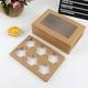 thumbnail image 4 of 2/4/6 Pieza Embalaje De Papel Para Tartas Embalaje De Papel Kraft Mafen Cup Cake Egg Tart Son, 4 of 4