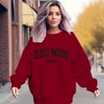 thumbnail image 2 of Women's Dog Lover Sweatshirt Long Sleeve Crew Neck Pullover For Dog Moms, 2 of 2