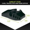 thumbnail image 3 of Console d'efficacité GoGear™, organiseur de véhicule à profil bas en plastique noir, 3 of 6