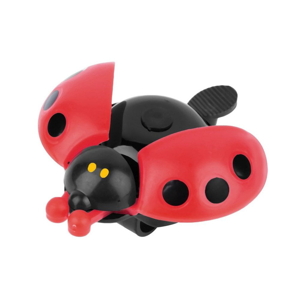 Lovely Kid Beetle Ladybug Ring Bell For Cycling Bicycle Bike Ride Horn Alarm Red 