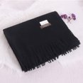 thumbnail image 5 of Bufanda de cachemira suave y cálida de marca de lujo para mujer, bufandas de lana, poncho de otoño, pashmina negra para hombre y mujer, chal para mujer, 5 of 5