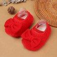 thumbnail image 4 of Toddler Girl Shoes Size 13 For 6 Months-12 Months Warm And Boys Soft Comfortable Bowknot Warming Toddler Sneakers Red, 4 of 5