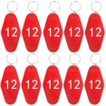 thumbnail image 1 of 10 Pcs Key Tags Vintage Motel Keychain Fade-resistant Smooth Surface Long-lasting DIY Crafts Ornament, 1 of 10