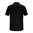 thumbnail image 4 of Chbgutlmr Ribbed Shirts for Men Short Sleeve V Neck Turn down Collar T-Shirts Casual Summer Solid Color Tops, 4 of 4