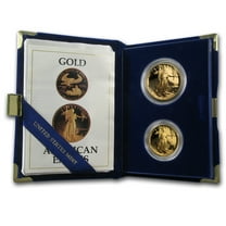 1987-W/P 2-Coin Proof American Gold Eagle Set (w/Box & COA)