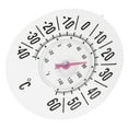 thumbnail image 1 of HAMPPLIES Clear White Thermometer with Suction Cup for Indoor and Outdoor Temperature Monitoring, 1 of 6