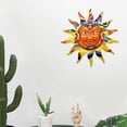 thumbnail image 2 of Metal Sun Wall Art Decor 12.8 Inch Sun Face Outdoor Wall Decor Large Hanging Outdoor Metal Wall Art for Farmhouse Indoor Outdoor Home Patio Garden Yard Fence Bedroom Decoration Gift, 2 of 8