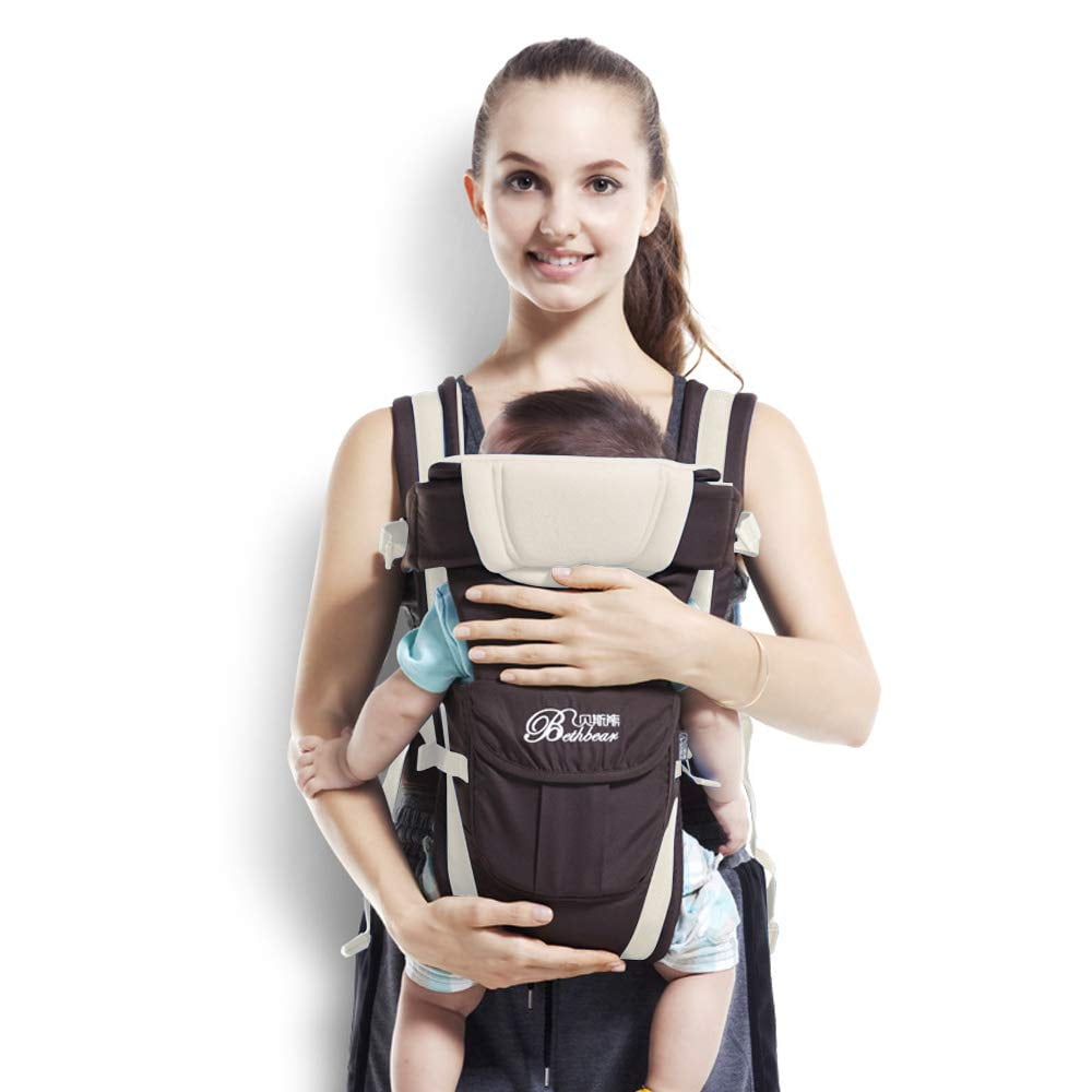Maydolly Baby Carrier Front and Back, Adjustable 4in1 Carrier for 0
