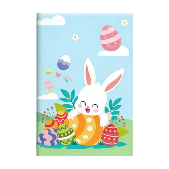 SLYNSHome Easter Party Gifts Cute Rabbit Notebooks Blue Bunny Printed Notebook Easter holiday Party Supplies