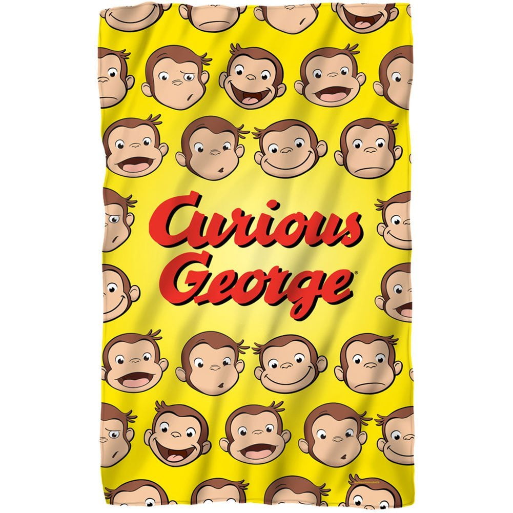 Paint Fleece Blanket 35 x 57in Curious George Paint Fleece Blanket 35 x 57in Curious George