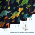 thumbnail image 6 of Dark Dinosaur Cactus Pattern Shower Curtain 72"x72" ,Bathroom Decorative Shower Curtains Set with 12 Hooks,Modern Waterproof Washable Shower Curtain, 6 of 6