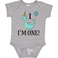 thumbnail image 3 of Inktastic First Birthday Dinosaur Party 1 Year Old Boys or Girls Baby Bodysuit, 3 of 5