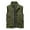 Army Green, variant on Mens Big and Tall Travel Vest Stand Collar Full Zip Sleeveless Outdoor Cargo Jackets Fashion Streetwear Vests with Multi Pockets Black L