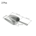 thumbnail image 2 of Unique Bargains Aluminum 5.12' Small Ice Maker Flour Cereal Sugar Utility Shovel Ice Scoops, Silver 2 Pack, 2 of 6