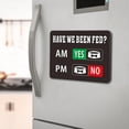 thumbnail image 3 of Pet Feeding Reminder Magnet for Refrigerator with Yes No Slider Indicator Acrylic Construction 1 Piece, 3 of 7
