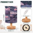 thumbnail image 3 of Desk Lamp Bedside Lamp 5.12x9.7In LED Lamp With USB Charging Interface For Bedroom Living Room Office Study Stylish Decoration Purple Beautiful Flowers, 3 of 7