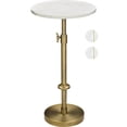 thumbnail image 1 of Mesa para bebidas de mármol de altura ajustable Goodinough White Marble, 1 of 7