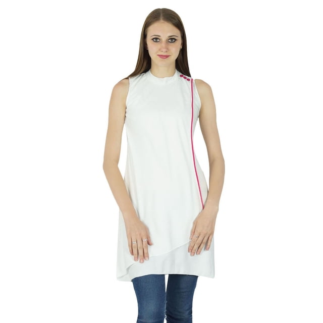 Phagun Kurti Ethnique pour Femmes en Rayonne, Kurta Bollywood Indienne, Robe Décontractée