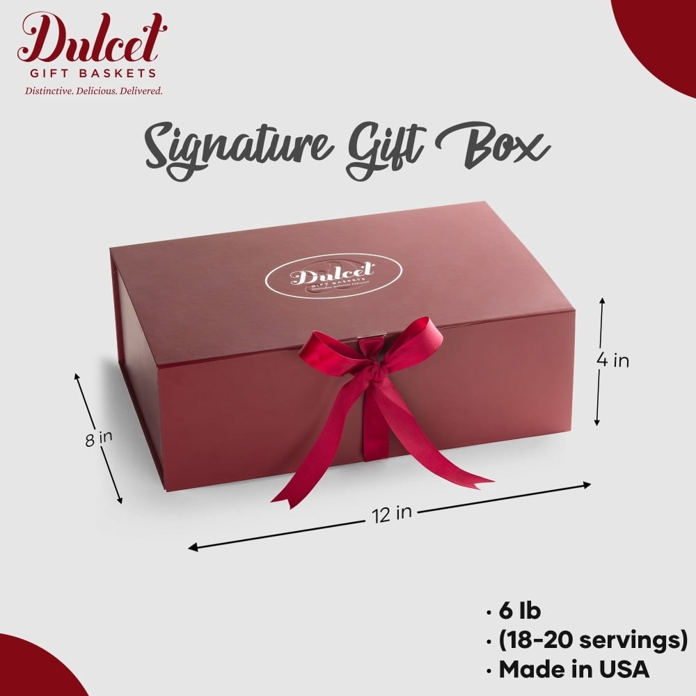 Dulcet Gift Baskets Joy Gift Box Including Brownies, Rugelach, Muffins, & Chocolates
