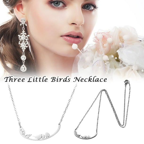 Three little birds necklace sale