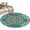 Green, variant on Round Rugs 4Ft, Green Boho Round Area Rug Washable Indoor Throw Carpet, Shabby Vintage Ethnic Abstract Floral Art Soft Non Slip Circle Rug for Kitchen Nursery Room Home Decor Aesthetic