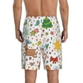 thumbnail image 2 of Balery Winter Christmas And New Year Deer Men's Cotton Knit Pajama Shorts Waistband & Pockets,Short Pajama Pants-X-Large, 2 of 8