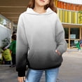 thumbnail image 2 of Ruyang Oversized Preppy Hoodies for Girls Gradient Color Hooded Sweatshirt School Trendy Tie Dye Sweaters with Pocket, 2 of 7