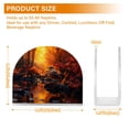 thumbnail image 3 of Bird Lake Flowers Napkin Holder for Table Clear Napkin Stand Paper Holder Acrylic Organizer Dispenser Napkins for Dinner Kitchen Restaurant Room, 3 of 8
