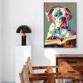 thumbnail image 5 of Hudo Boerboel Dog read Book Painting Wall Art, Cute dog Headphones - Funny Dog Canvas Poster for Kids' Room Decor Ready to Hang, 5 of 5