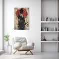 thumbnail image 3 of ZHONGYUTONG Japanese Canvas Wall Art Armored Samurai Pictures for Wall Red Warrior Painting Bushido Poster for Bedroom Decor Framed (12.00" x 18.00"), 3 of 5
