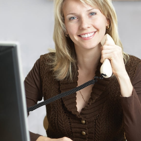 2pcs Coiled Telephone Cords for Phone and Compatibility