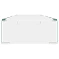 thumbnail image 2 of vidaXL TV Stand/Monitor Riser Glass Clear 90x30x13 cm, 2 of 4