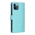 thumbnail image 4 of JTCASES Compatible with iPhone 12 Pro Max 6.7 inch Case Wallet Flip Folio Case [Kickstand] with RFID Blocking Card Holders [Shockproof] and Wrist Strap Phone Cover for Men Women Girls, Mint, 4 of 12