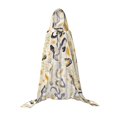 thumbnail image 7 of Honeii Snake And Floral Print Poncho Cape, Cloak Coat, Snuggly Hooded Wearable Blanket, Hooded Cape For Teenagers,Halloween Costumes-Small, 7 of 7