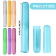 thumbnail image 3 of Plastic Travel Toothbrush Case, Toothbrush Travel Case, Toothbrush Holder Travel, Tooth Brush Case, Portable Toothbrush Holder Tube, Compact Lightweight Toothbrush Storage Cover 1Pcs, 3 of 6
