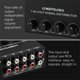thumbnail image 5 of Amplificador de audio LYNEPAUAIO Amplificador de Audio Estéreo de 1 entrada y 4 salidas Distribuidor de señal de amplificador Entrada de 1 canal Interfaz RCA de 4 canales Ajuste de volumen independien LINEPAUAIO  Amplificador de audio, 5 of 6