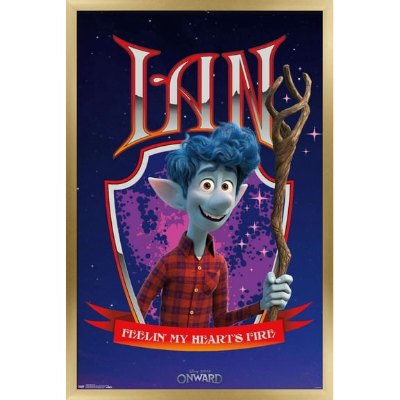 Disney Pixar Onward - Ian Wall Poster, 22.375" x 34", Framed