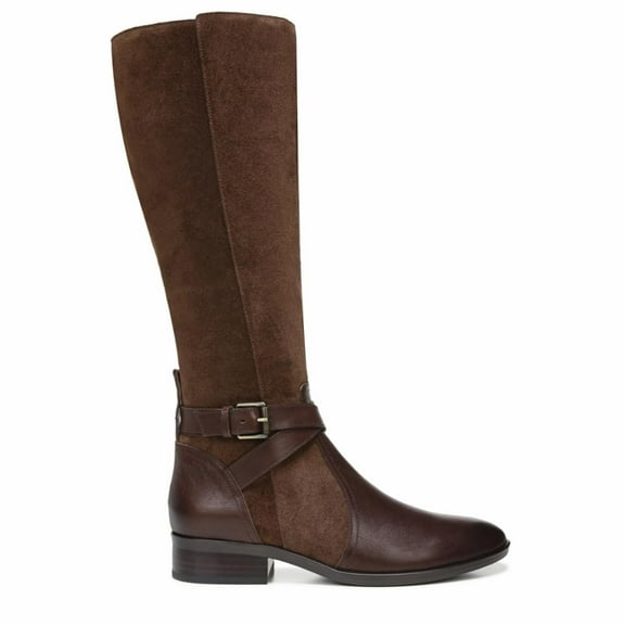 Naturalizer Women's Rena Knee High Boots Chocolate Wide Calf 7.5M