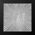 thumbnail image 2 of Wild Apple Portfolio 20x20 Black Modern Framed Museum Art Print Titled - Silver Sunburst I, 2 of 5