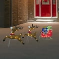 thumbnail image 2 of Northlight 59" Lighted Reindeer with Sleigh Christmas Decoration, 2 of 7
