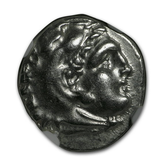 Macedon Drachm Alexander III (336-323 BC) Ch XF NGC (Mosaic Lbl)
